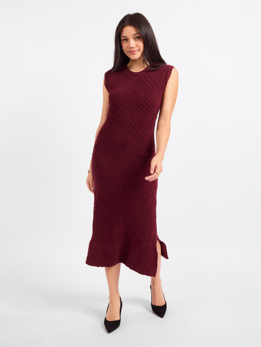 Wandering Intricate Knit Dress