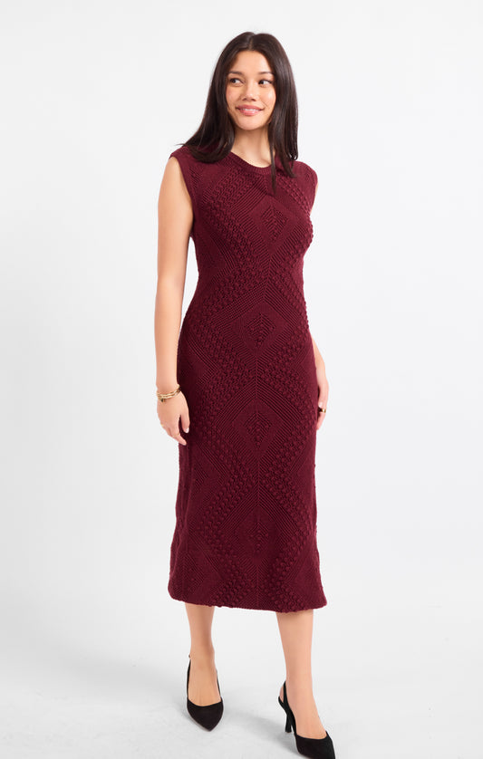 Wandering Intricate Knit Dress