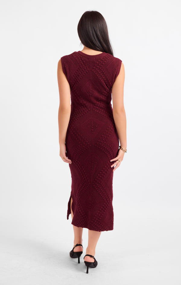 Wandering Intricate Knit Dress