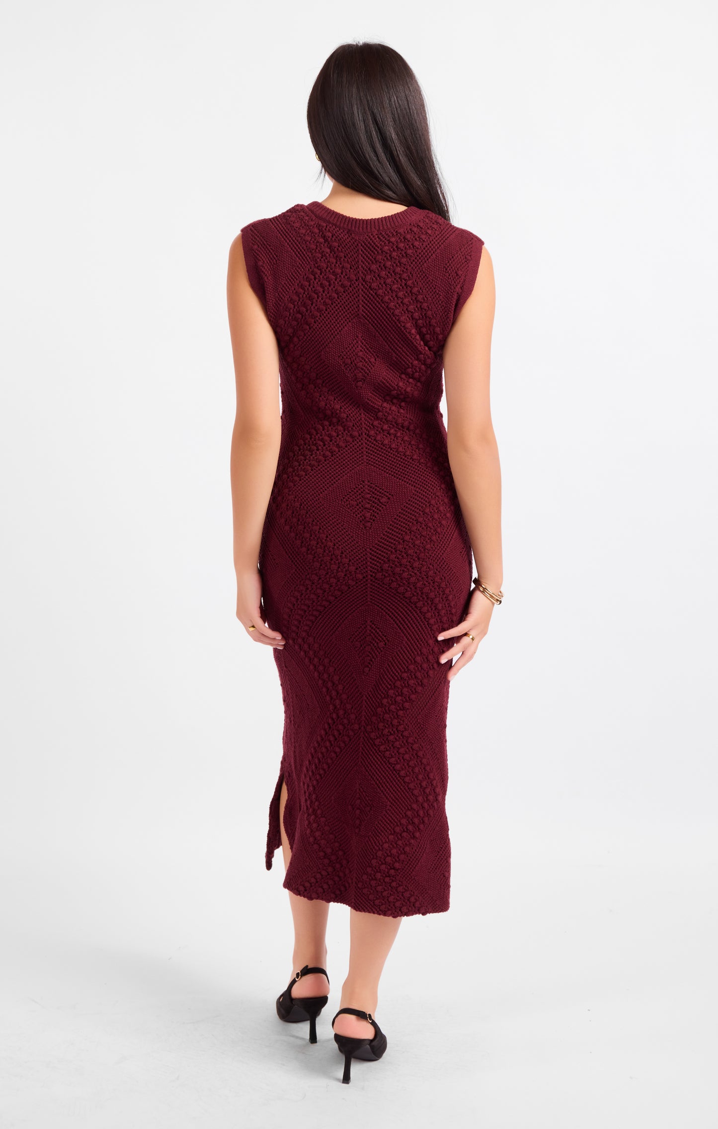 Wandering Intricate Knit Dress