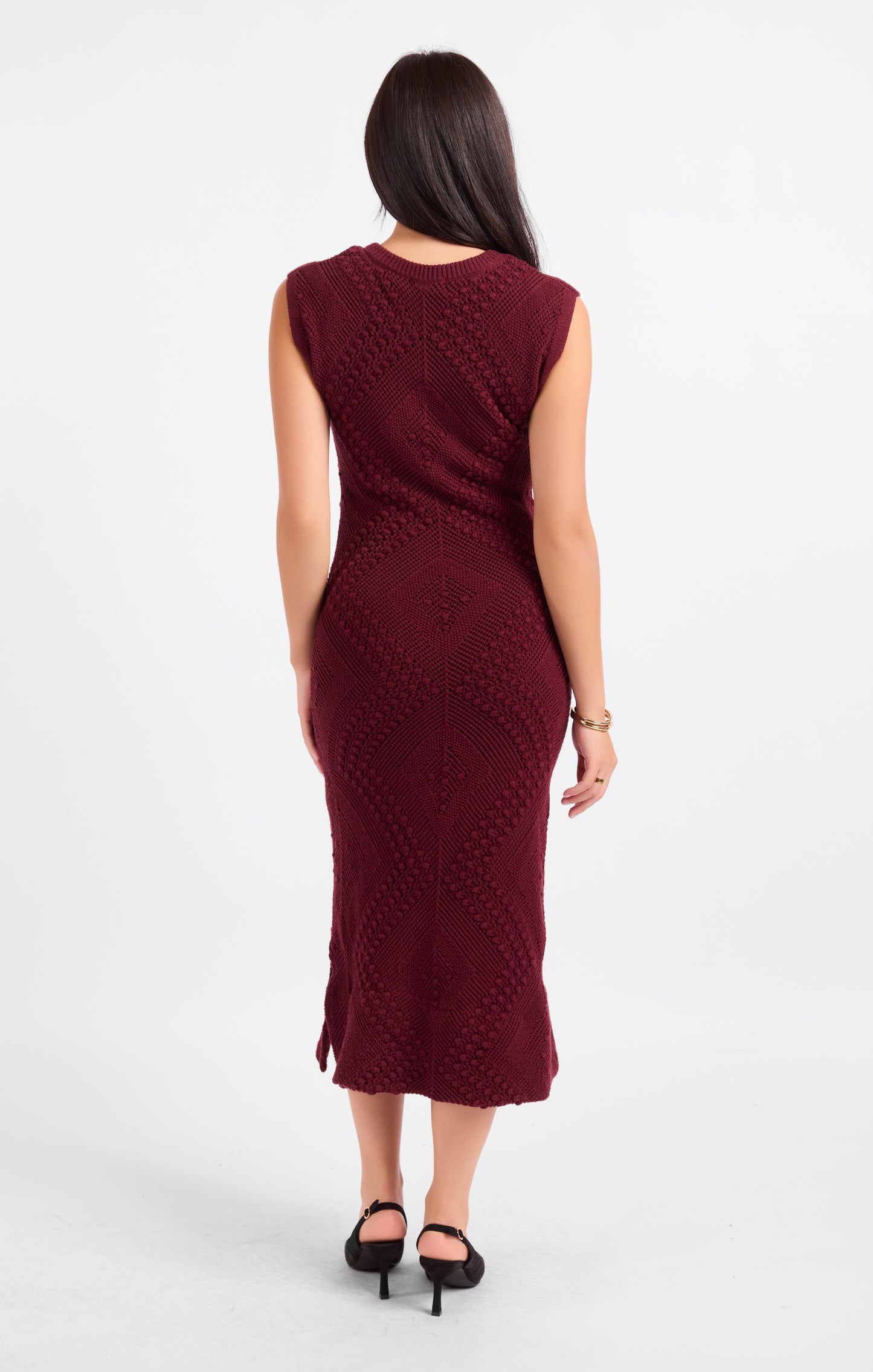 Wandering Intricate Knit Dress