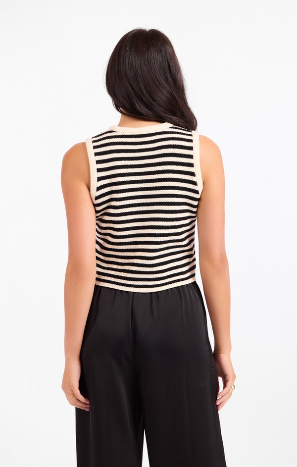 Manon Stripe Sweater Vest