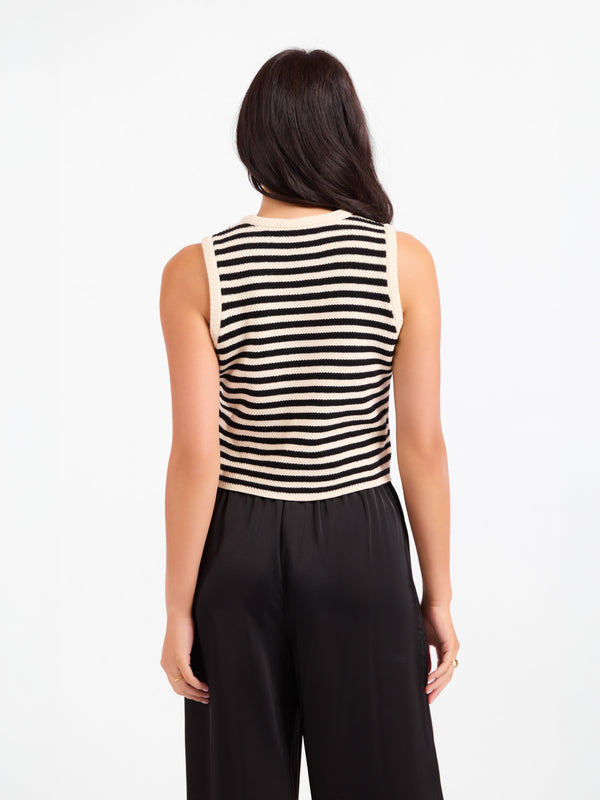 Manon Stripe Sweater Vest