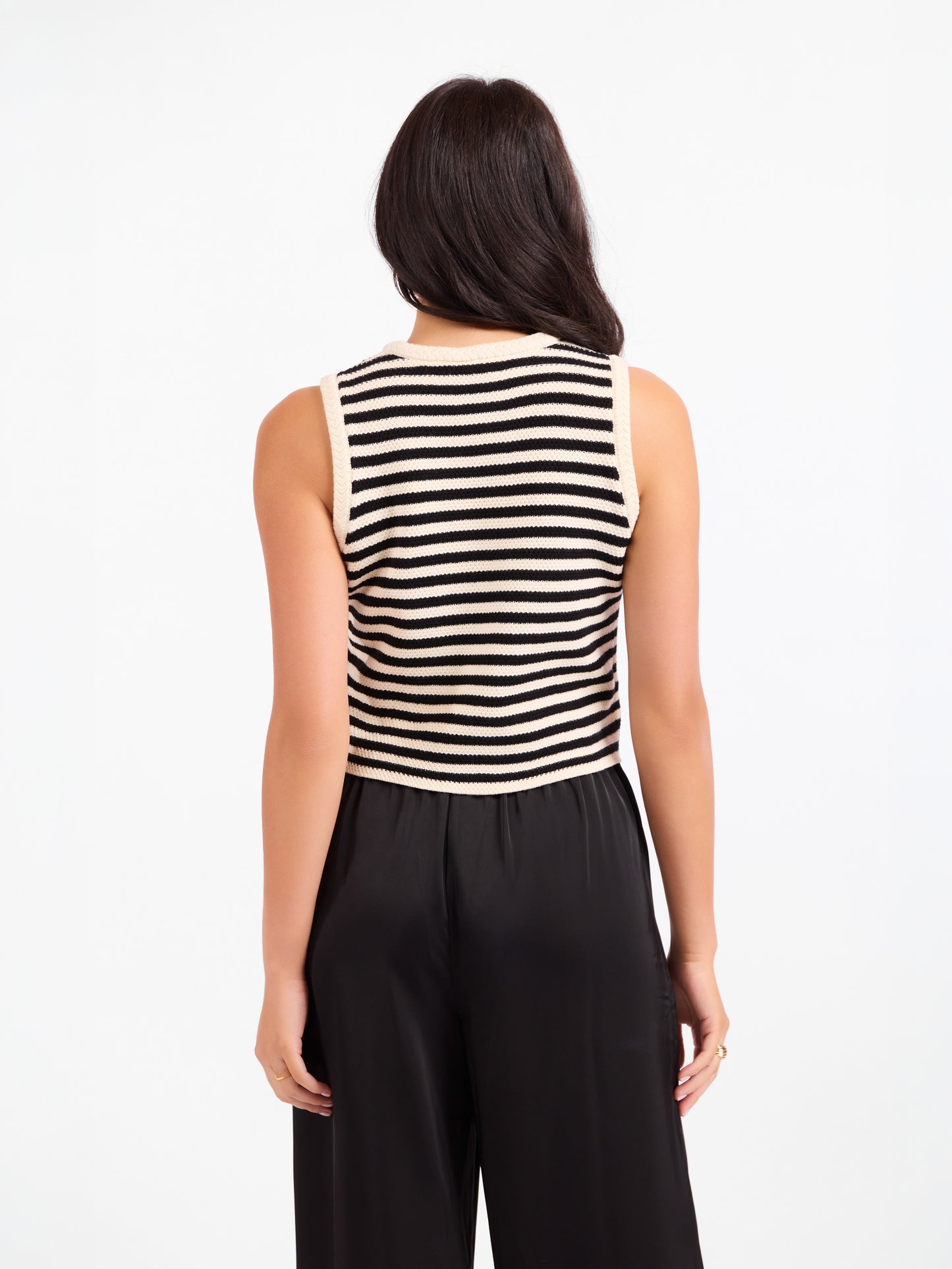 Manon Stripe Sweater Vest
