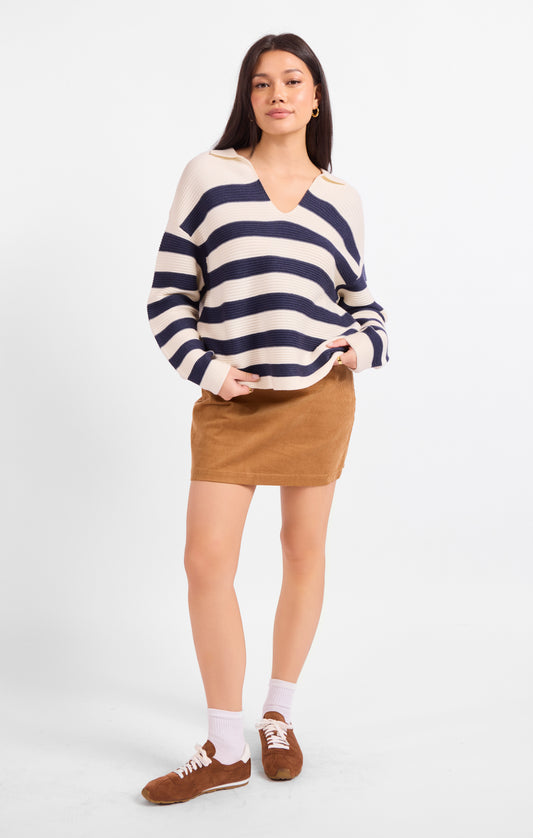 Manuscript Stripe Sweater