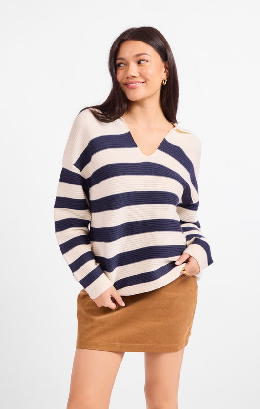 Manuscript Stripe Sweater