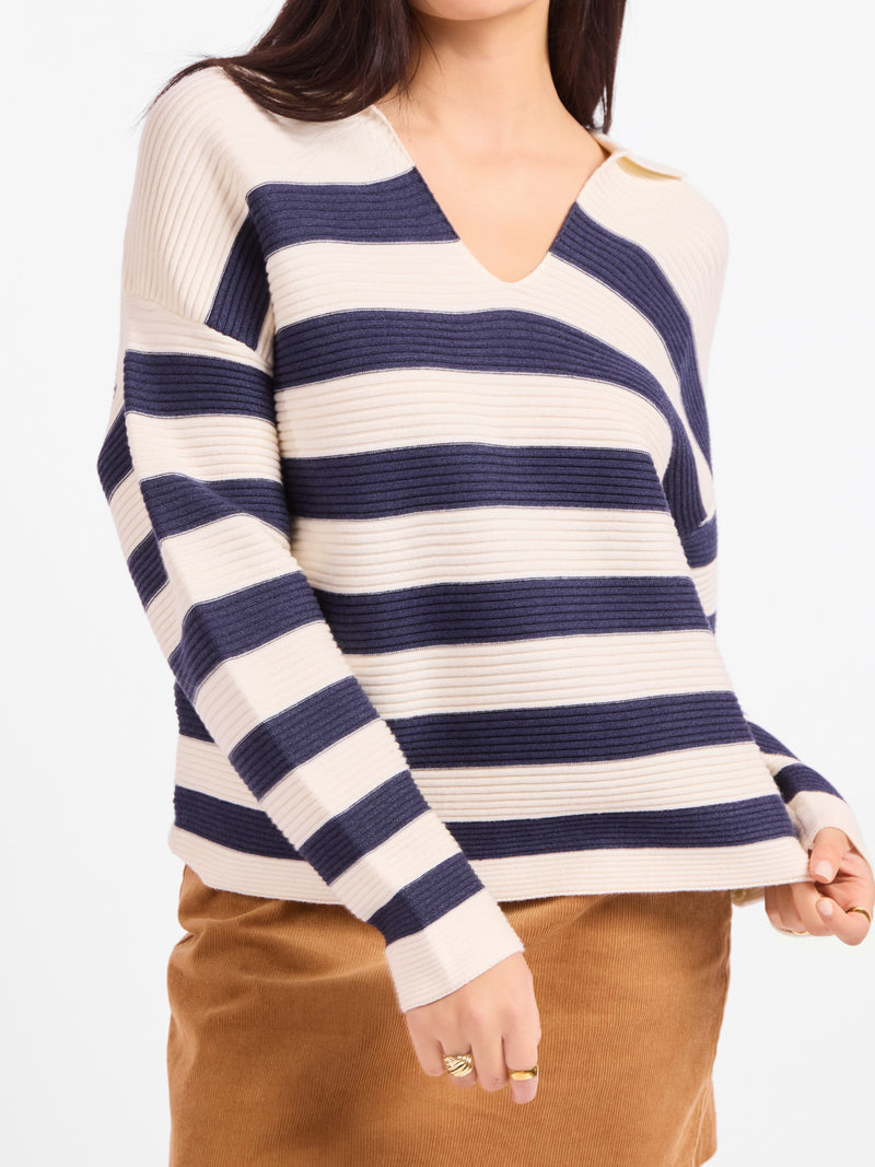 Manuscript Stripe Sweater - detail view
