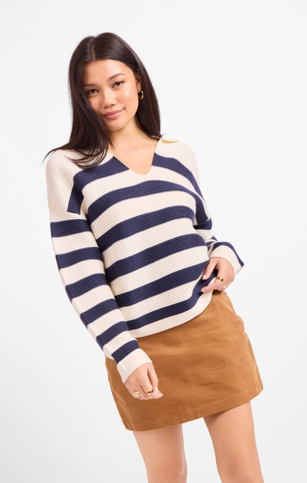 Manuscript Stripe Sweater