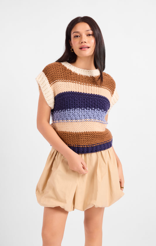 Bookmark Stripe Sweater Vest