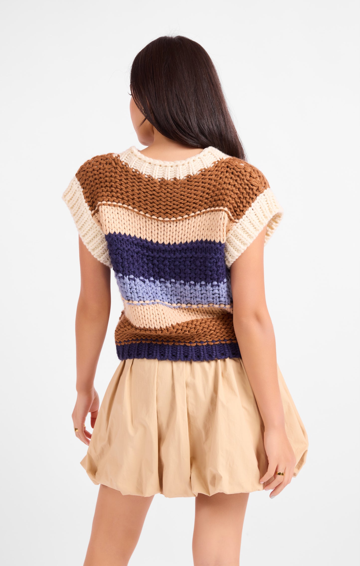 Bookmark Stripe Sweater Vest