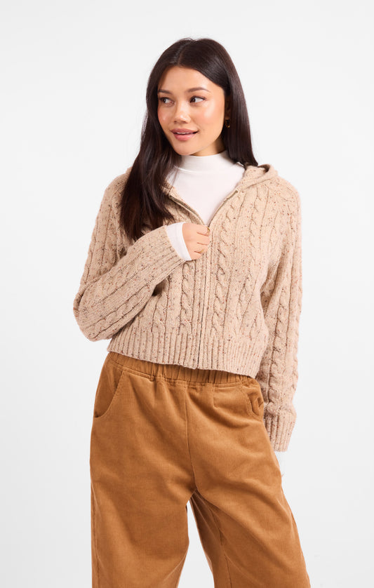 Effortless Cable Knit Cardigan