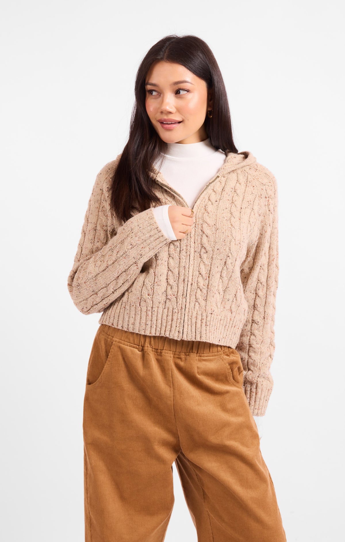 Effortless Cable Knit Cardigan