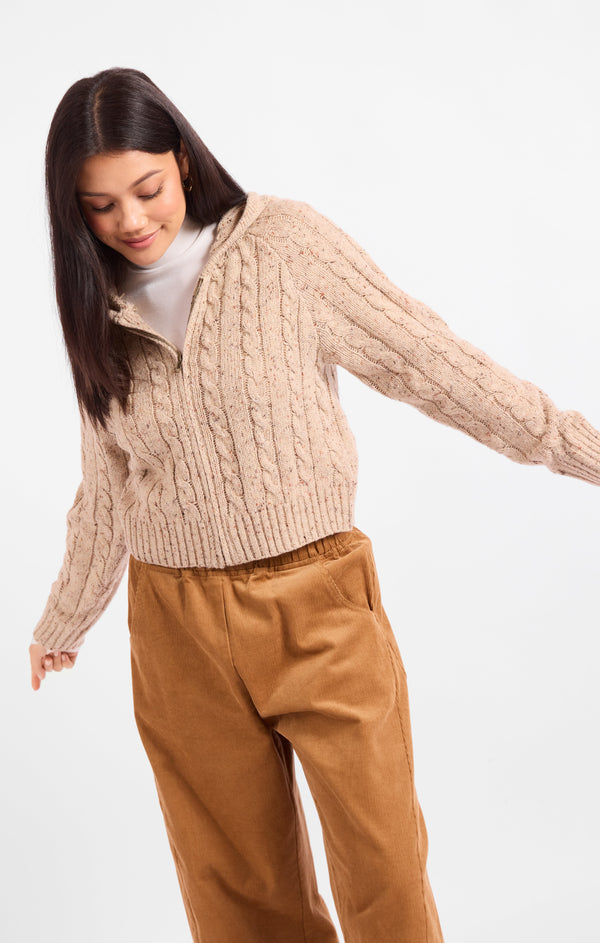 Effortless Cable Knit Cardigan