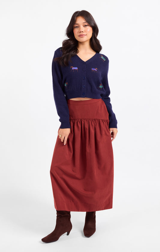 Esme Embroidered Horse Cardigan