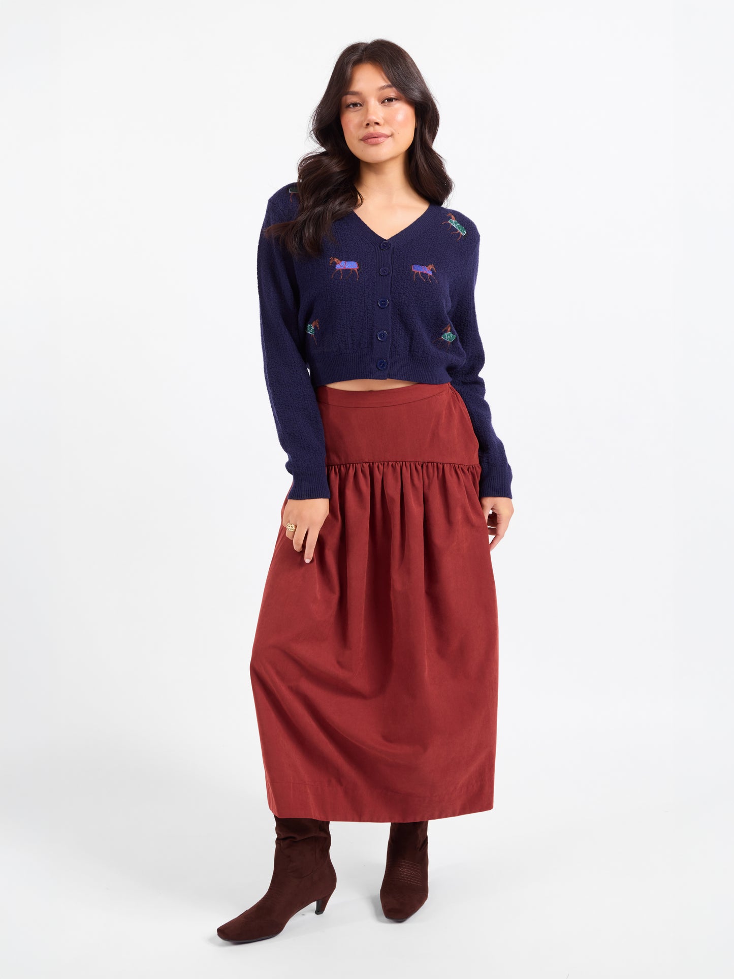 Esme Embroidered Horse Cardigan