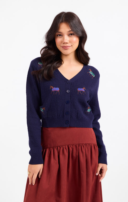 Esme Embroidered Horse Cardigan