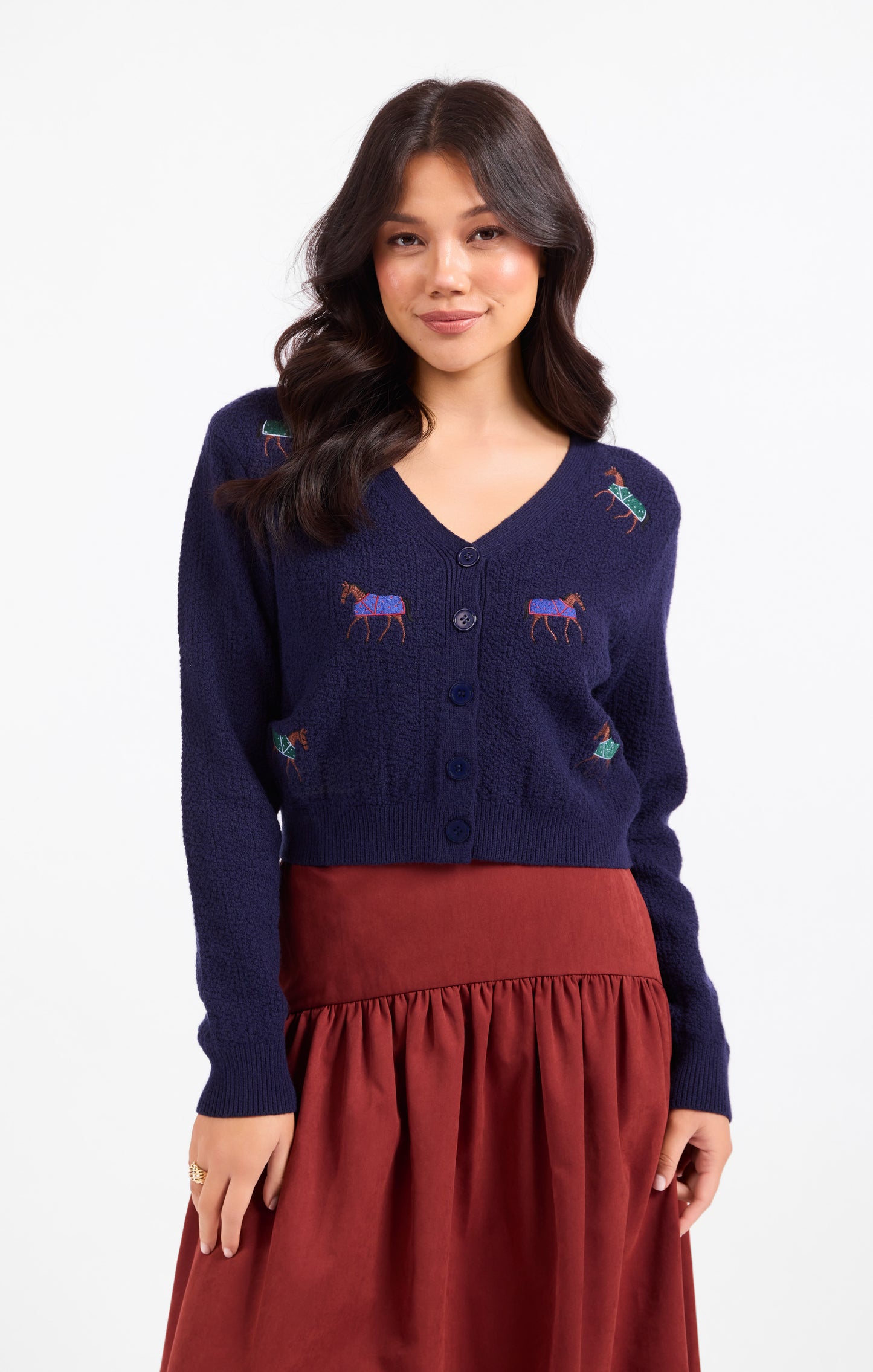 Esme Embroidered Horse Cardigan