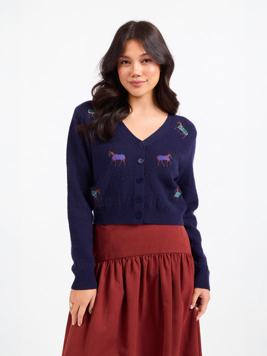 Esme Embroidered Horse Cardigan