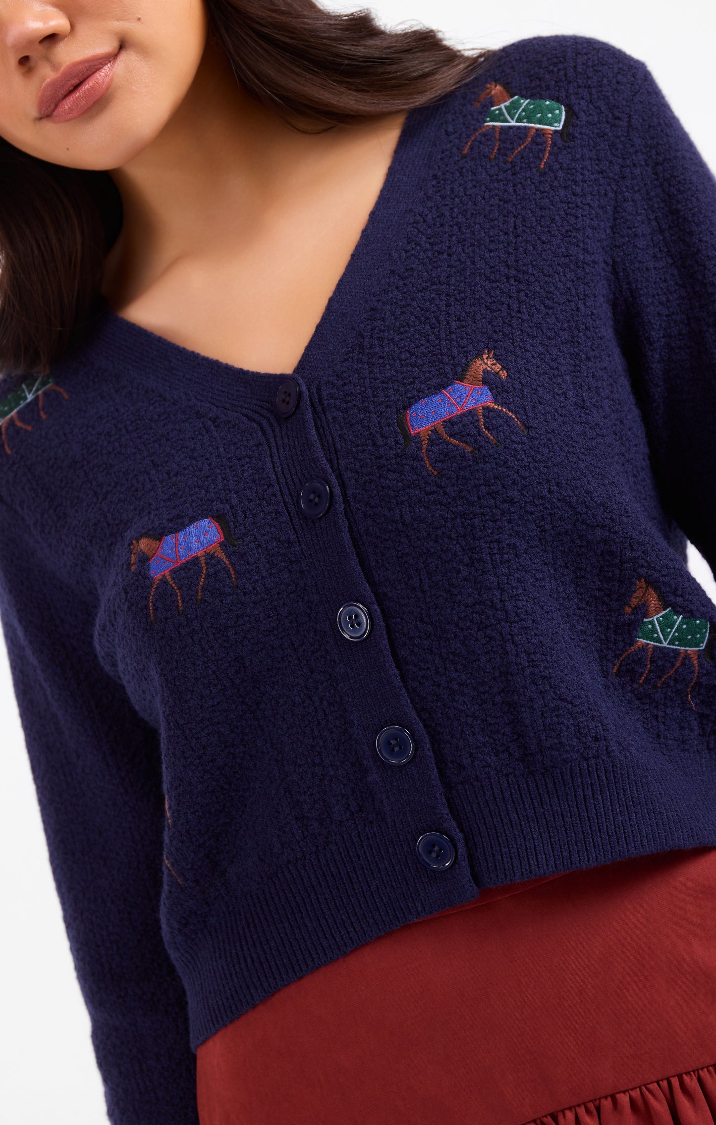 Esme Embroidered Horse Cardigan