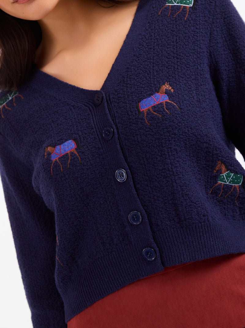 Esme Embroidered Horse Cardigan