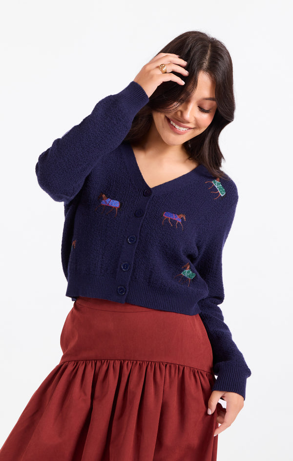 Esme Embroidered Horse Cardigan