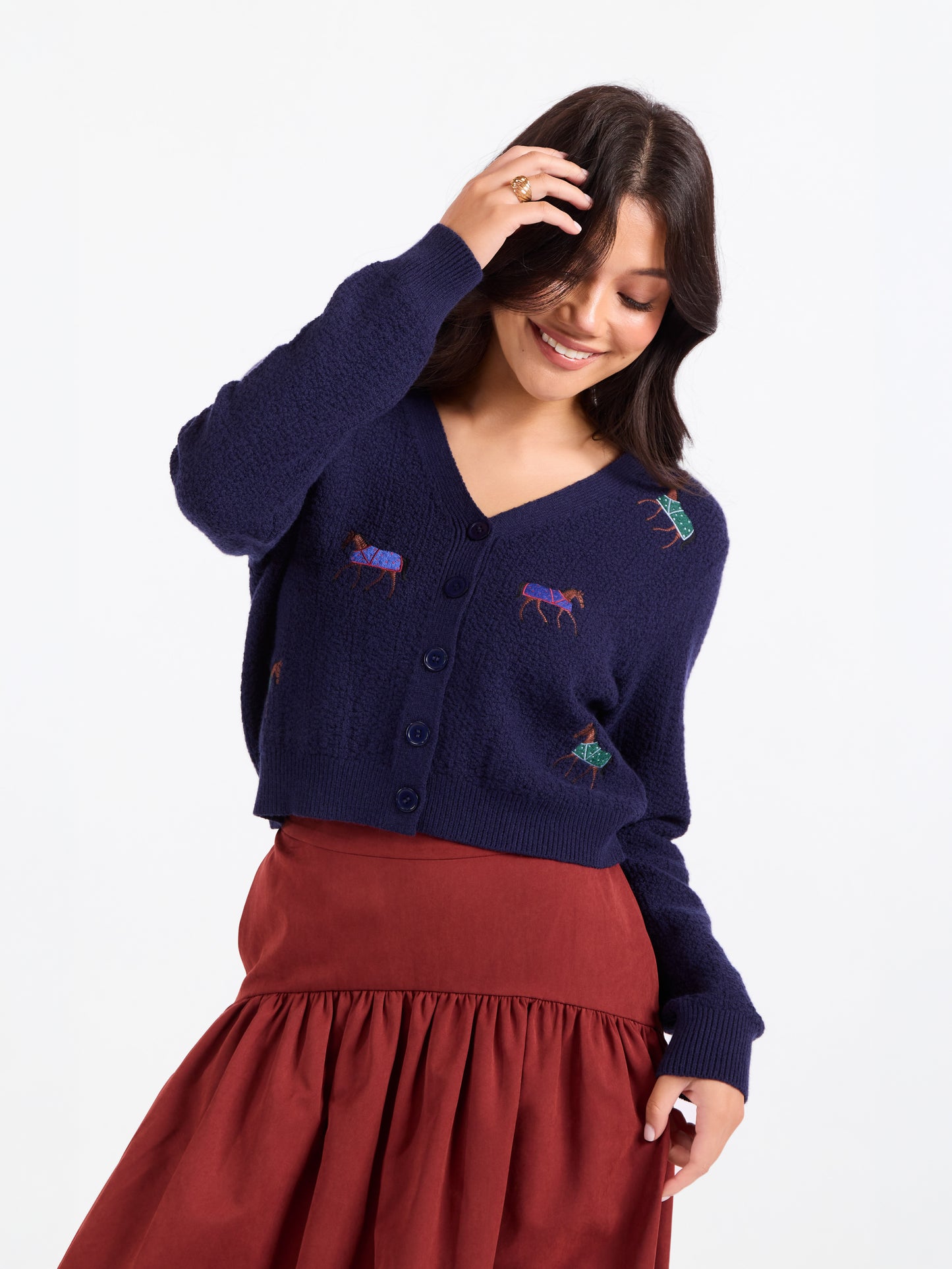 Esme Embroidered Horse Cardigan