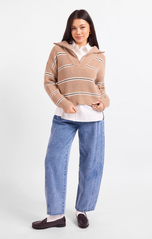 Warm Chai Quarter Zip Pullover