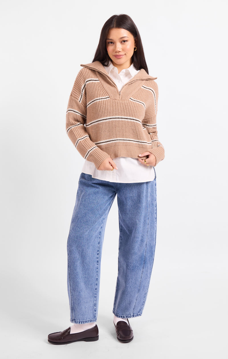 Warm Chai Quarter Zip Pullover