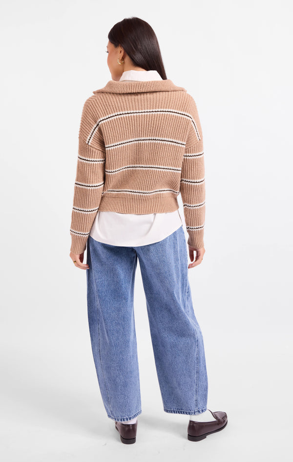Warm Chai Quarter Zip Pullover