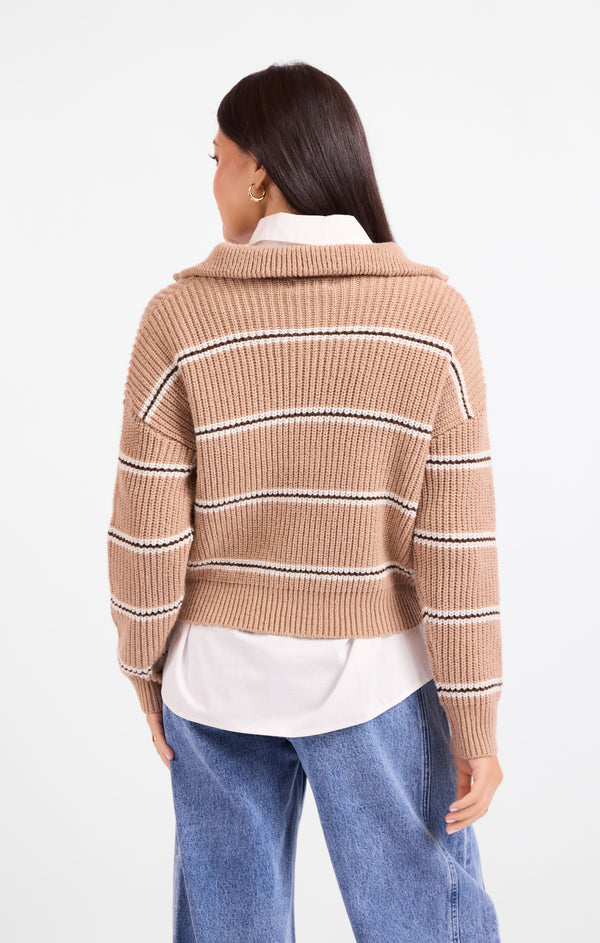 Warm Chai Quarter Zip Pullover