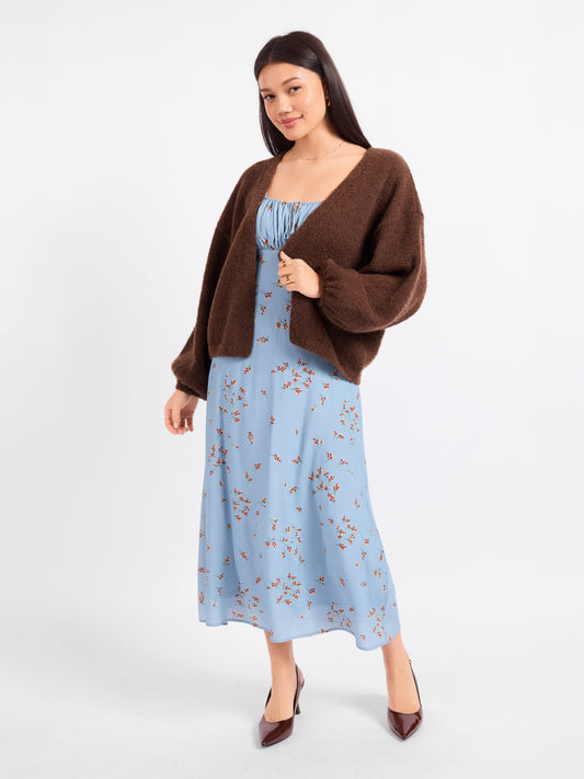 Marley Dolman Slv Sweater Cardi - front view