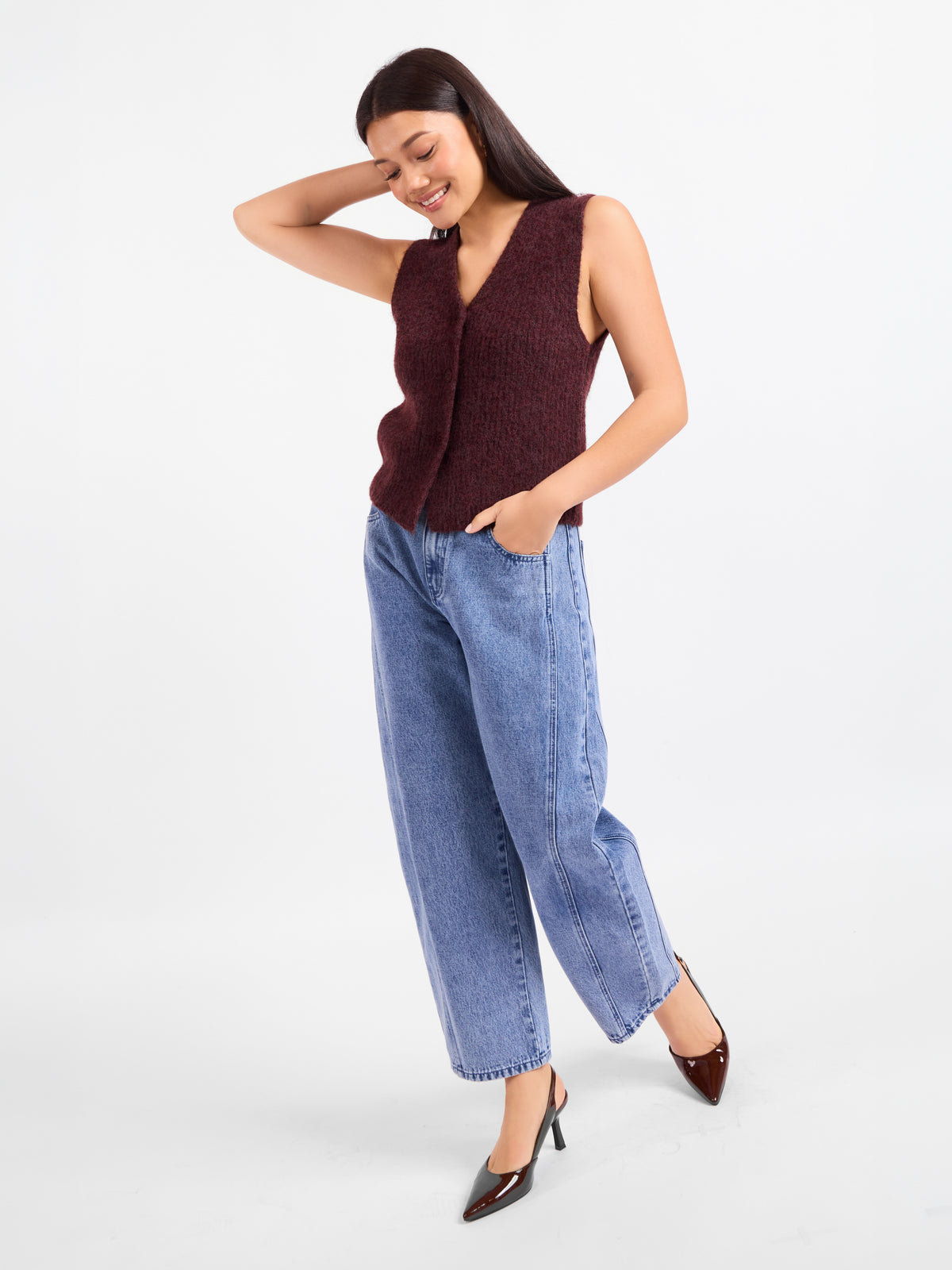 Warm Cider Sweater Vest - mood image