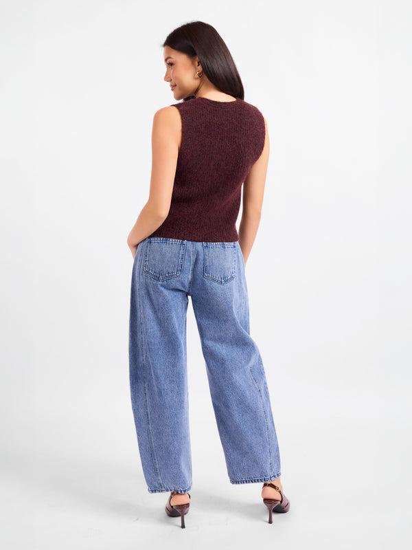 Warm Cider Sweater Vest - back view