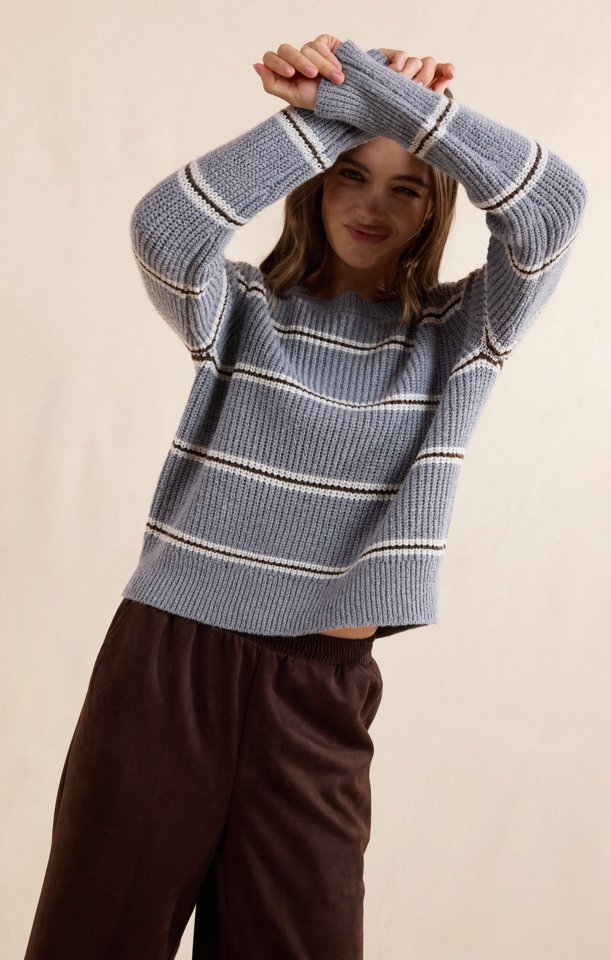Warm Chai Stripe Sweater