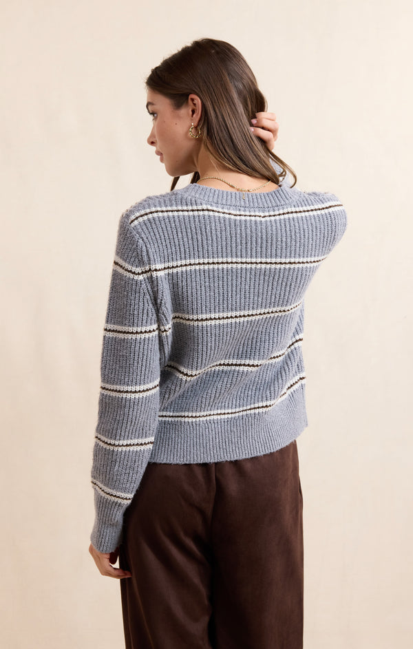 Warm Chai Stripe Sweater