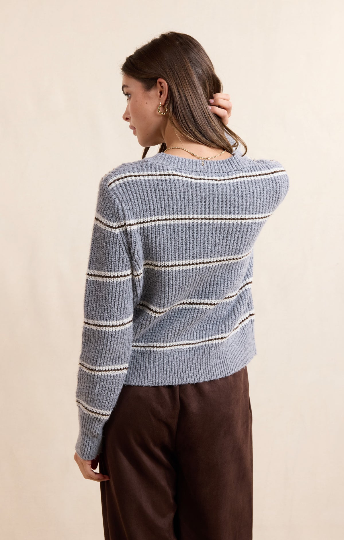 Warm Chai Stripe Sweater