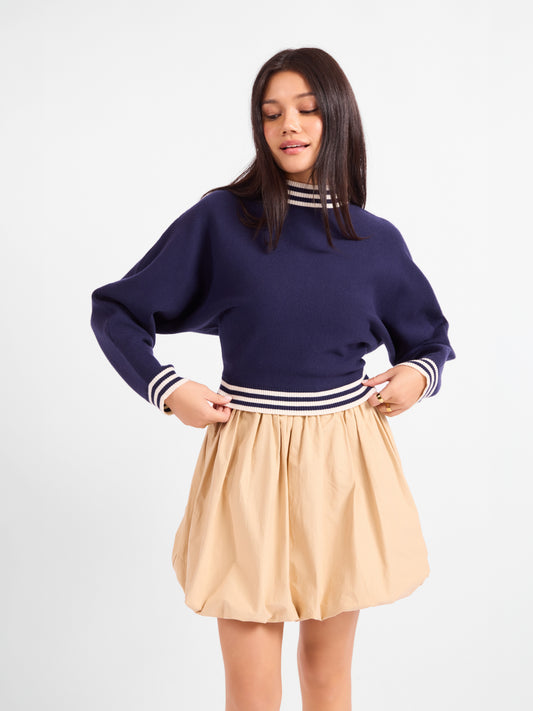 Gameday Dolman Sweater - front crop view