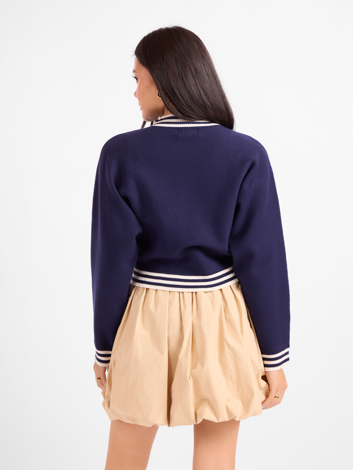 Gameday Dolman Sweater - back crop view