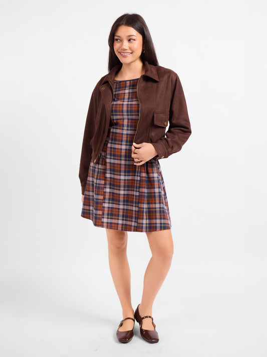 Risk Taker Faux Suede Jacket - front view