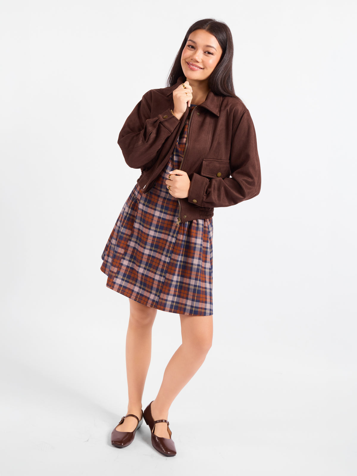 Risk Taker Faux Suede Jacket - mood image