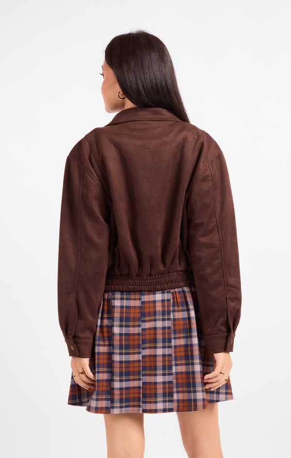 Risk Taker Faux Suede Jacket