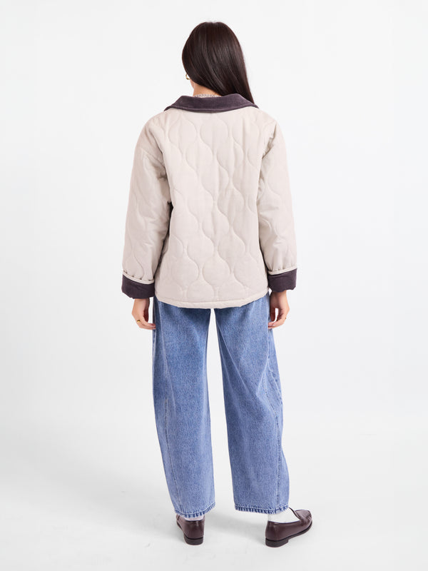 Chloe Quilted Barn Jacket - back view