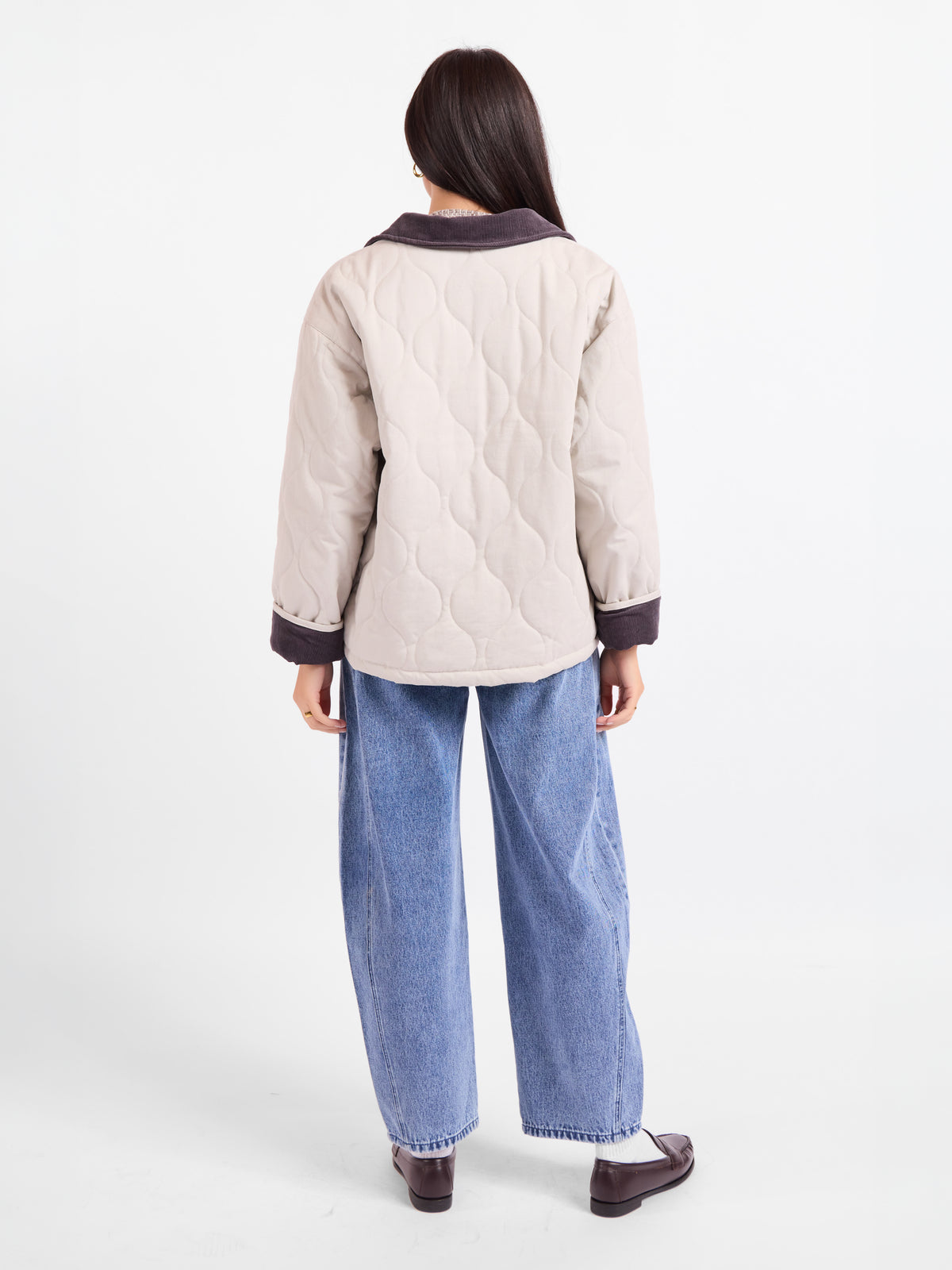 Chloe Quilted Barn Jacket - back view