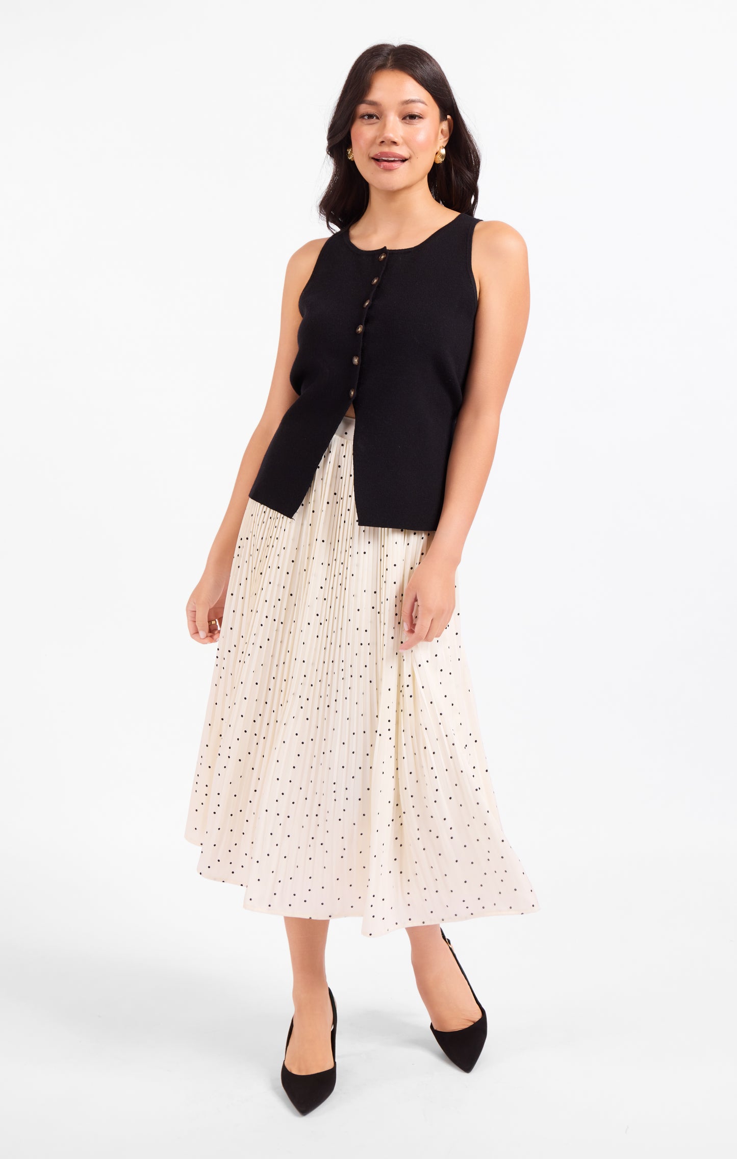 Letters Home Pleated Maxi Skirt