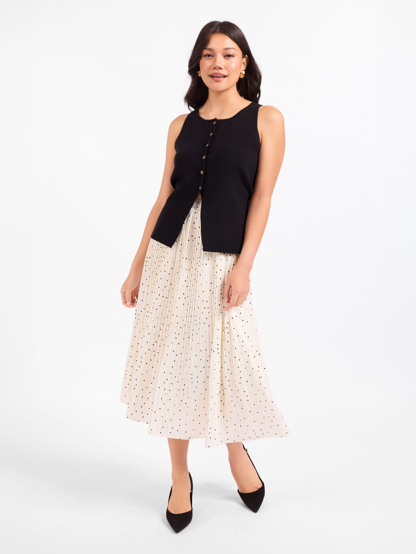 Letters Home Pleated Maxi Skirt