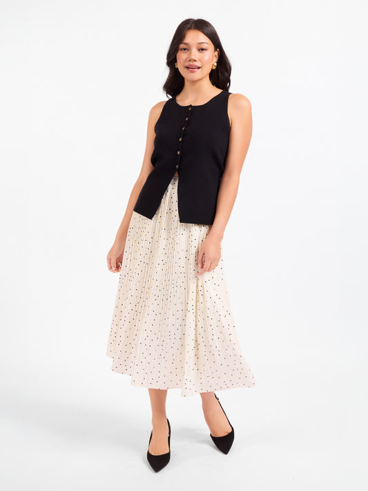 Letters Home Pleated Maxi Skirt