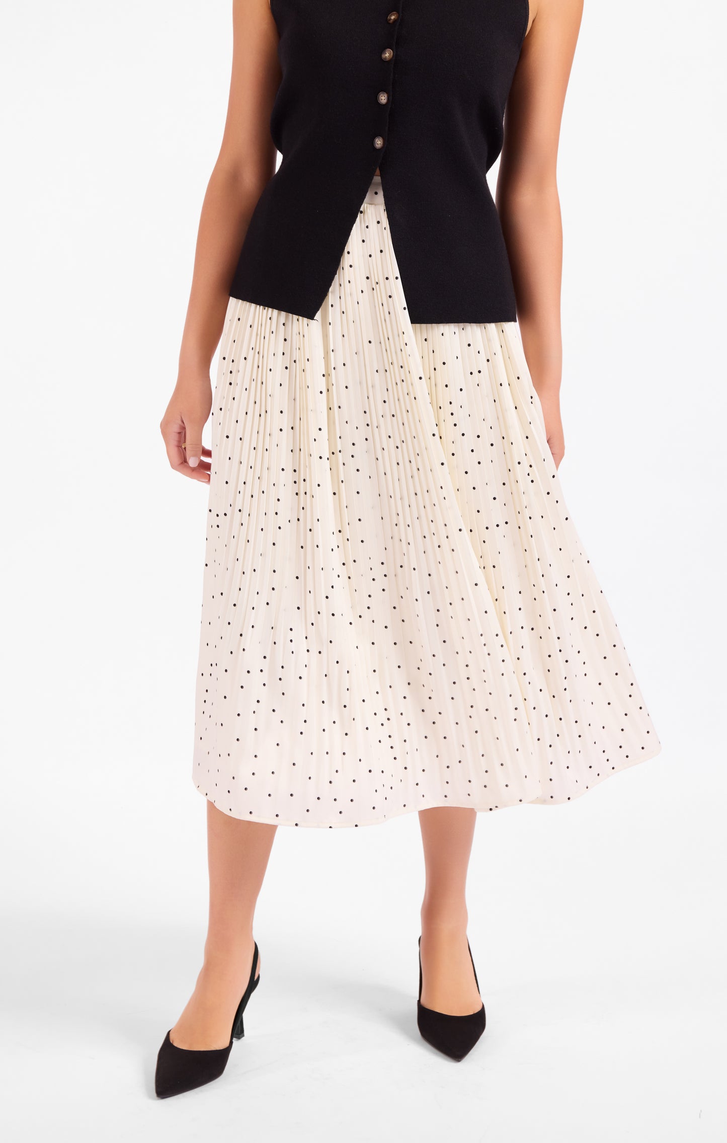 Letters Home Pleated Maxi Skirt