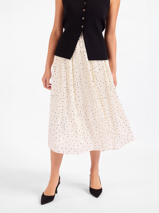 Letters Home Pleated Maxi Skirt