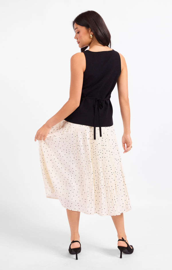 Letters Home Pleated Maxi Skirt