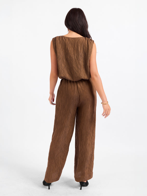 Sepia Sky Pants in Bronze Olive - back view
